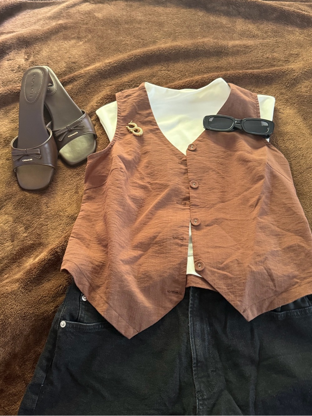 Brown Vest